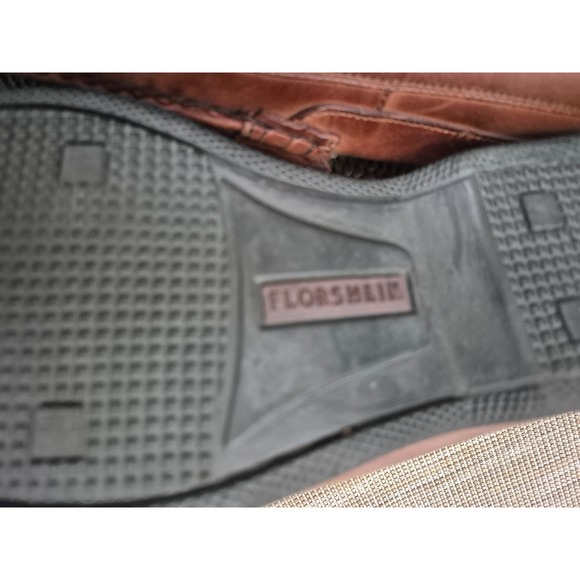 Florsheim Leather Loafers Tassel Brown Woven Slip On Dress Shoes 11.5D - Picture 5 of 9